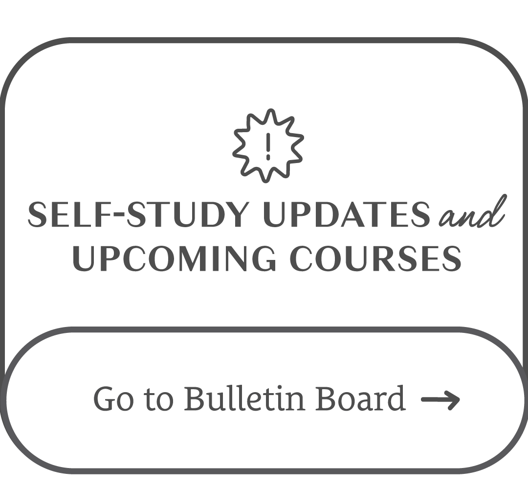 SELF-STUDY Alum Updates and Upcoming Courses